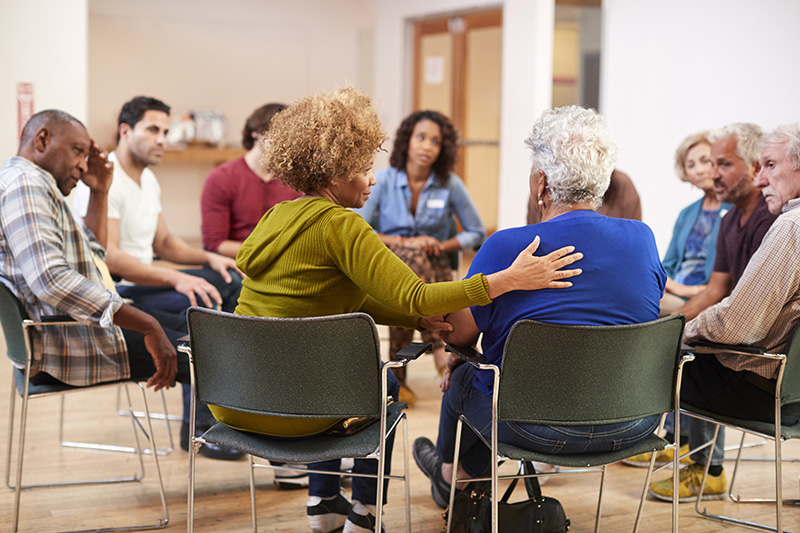 Support group circle