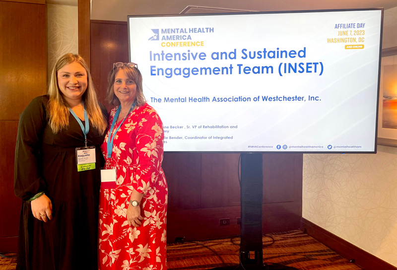 Raquelle and Ruthanne at the 2023 Mental Health America Affiliate Conference