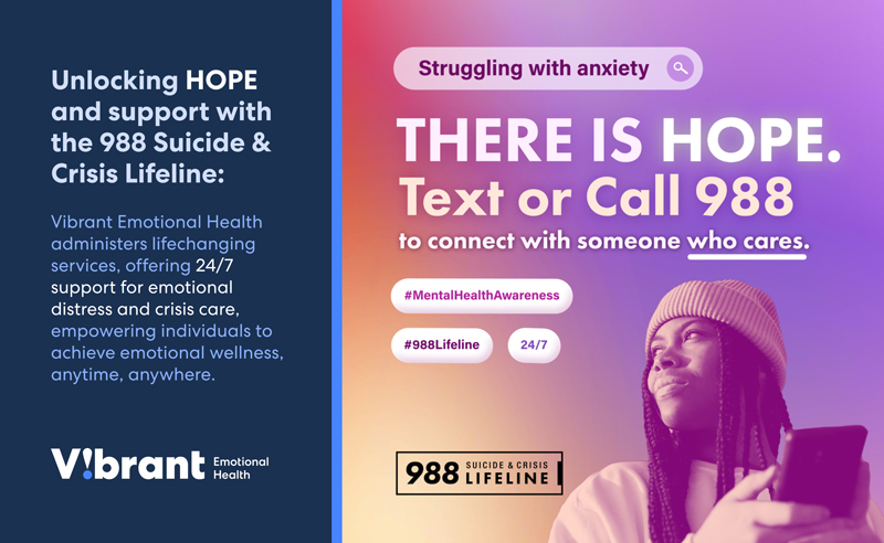 Vibrant Emotional Health 988 Suicide and Crisis Lifeline