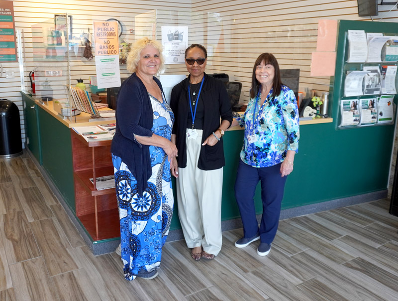 Pictured Left to Right: COMHPS Team MembersCarolyn Tynan, Debra Soon and Team Leader Jeanne Morrison