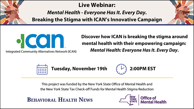 Webinar - Breaking the Stigma with ICAN's Innovative Campaign