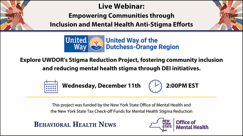 Webinar: United Way of the Dutchess-Orange Region - Empowering Communities through Inclusion and Mental Health Anti-Stigma Efforts