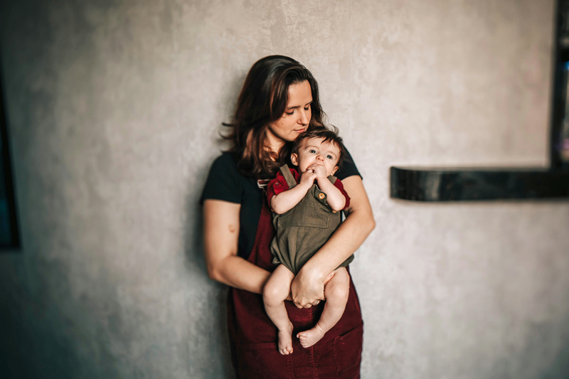 Woman Holding a Baby