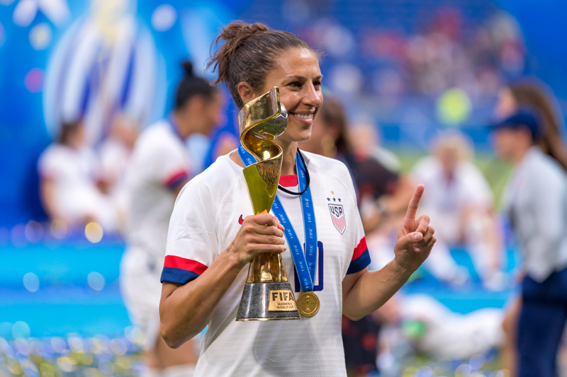 Carli Lloyd on the U.S. Women’s National Team c/o ISI Photos and U.S. Soccer 