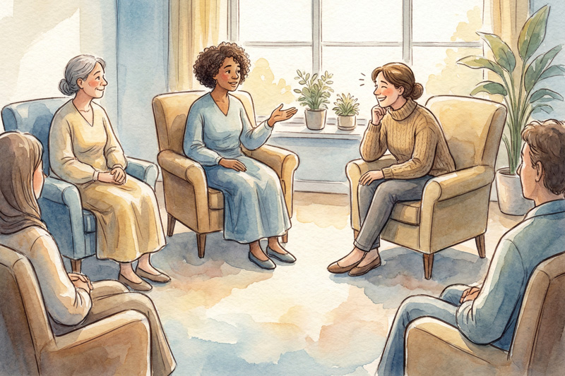 Peer Supportive Group Therapy Session