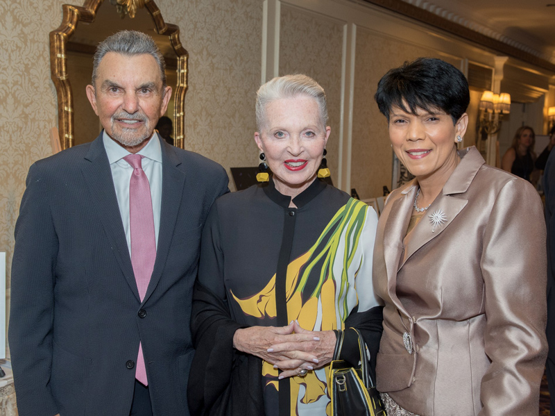 (From left to right) Martin Silver, Dr. Constance Silver and Carmen Collado at an event honoring Dr. Silver at the Roosevelt Hotel in New York City. Copyright Carmen Collado.