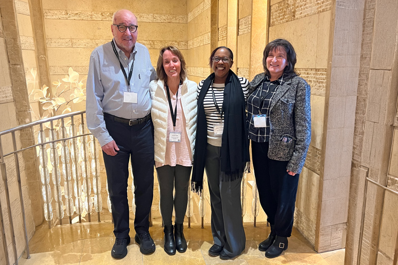 Left to right: Howard Liddle, Cynthia Rowe, Adhar Mohamed, and Gayle Dakof at the 2026 Joint Meeting for Youth Prevention Treatment and Research (JMYPTR).