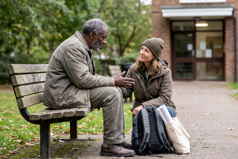 Outreach Worker Building Trust