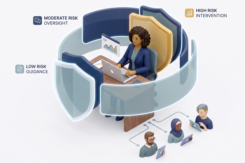 Tiered AI Guardrails in Behavioral Health