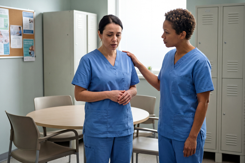 Nurses Supporting Each Other