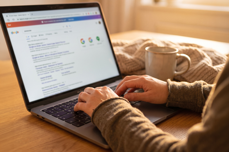 Searching for Care on a Laptop