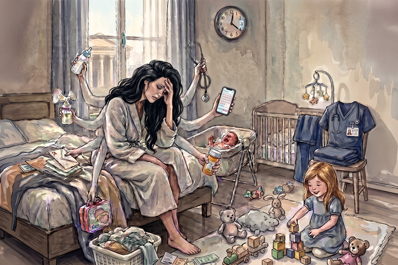 Overwhelmed Mother with Unrecognized Diagnosis